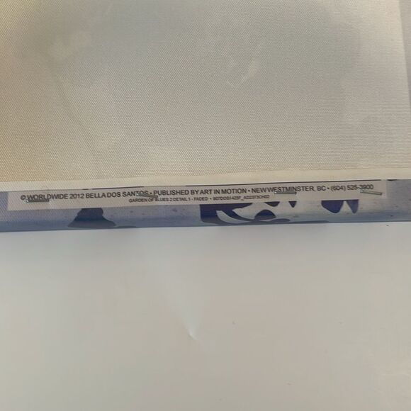 Blue Floral Pictures Set of 3 - Picture 7 of 7